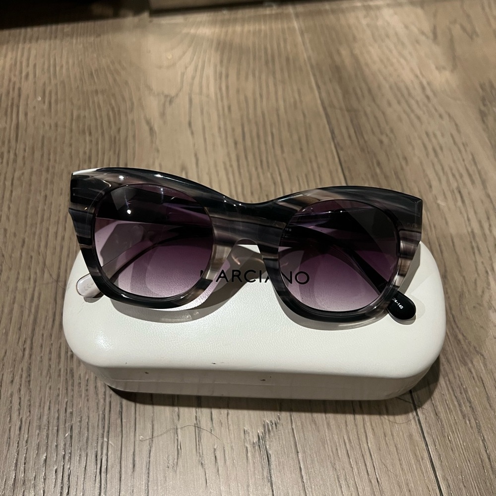 MARCIANO Black and Gray Cat-Eye Sunglasses